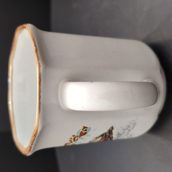 VGT, Stoneware Northkraft Korea Set Of 6 Coffee Cups with Swimming Ducks. - Picture 8 of 14